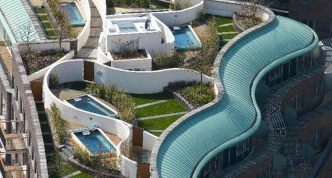 Services to penthouse rooftop pools