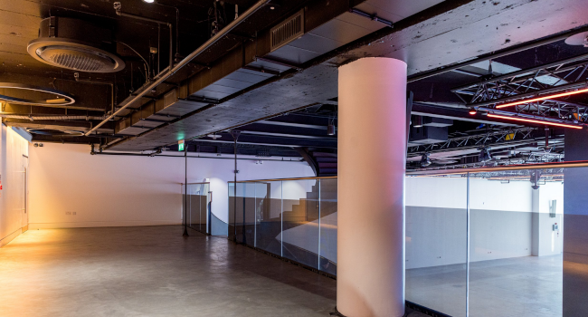 Mezzanine level space.